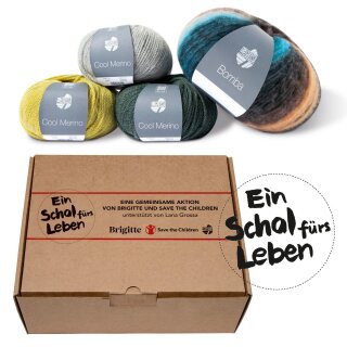 Ein Schal fürs Leben 2025, Wollpaket, Lana Grossa/Brigitte