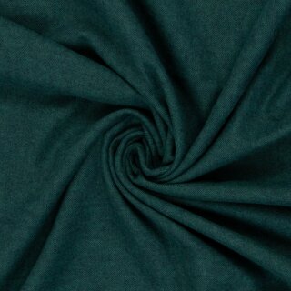 Hudson, angerauhter Melange Flanell, dklgrün/petrol, 1748, 145g/m²