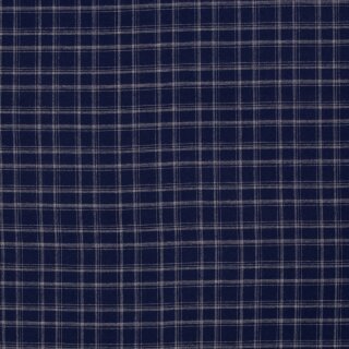 Maverick, angerauhter Flanell mit Karo-Muster, blau, 125596, 145g/m²