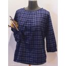 Maverick, angerauhter Flanell mit Karo-Muster, blau, 125596, 145g/m²