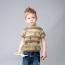 Lilo & Stitch, Jersey, Digitaldruck, beige/camel,...