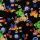 SpongeBob, Jersey, Digitaldruck, schwarz, Lizenzstoff, 2122090002, 200g/m²