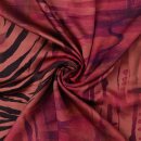 Viskosesatin, Digitaldruck, beere/pink, 2123050005,...