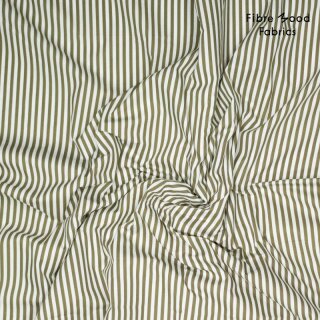 Fibre Mood Poplin Stripe, khaki, Webware, 43501510, 115g/m²