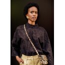 Fibre Mood gewebte Baumwolle, Embroidery Flower, schwarz,...