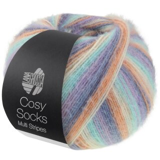 Cosy Socks Multi Stripes, Lana Grossa, 100g, ca. 400m Lauflänge