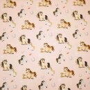 Horse love, Baumwolljersey mit Pferdchen, rosa, Hilco, A...