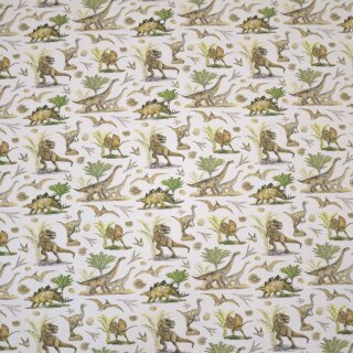 Abenteuer, bedruckte BW-Popeline mit Dinos, Hilco, A 1663/3, 135g/m²