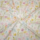 Aquarell, leicht gerauhter Sweat mit Blumenmuster, Hilco,...