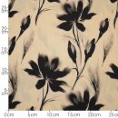 Desert Flower, Viskose - Webware, Hilco, creme/schwarz, M2761/1