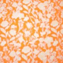 Space Flower, Viskose - Webware, Hilco, orange/flieder,...