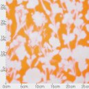 Space Flower, Viskose - Webware, Hilco, orange/flieder,...