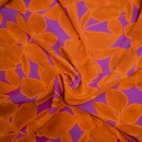 Power, Viskose - Webware, Hilco, orange/lila, M2766/1