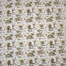 Dinos, Baumwolljersey mit Dinosaurien, beige, Hilco, A...