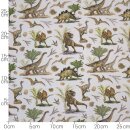 Dinos, Baumwolljersey mit Dinosaurien, beige, Hilco, A...