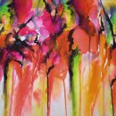 High Color, Viskosejersey Hilco, natur/bunt, Panel, M 6500/1