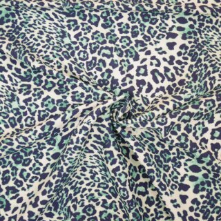 Leochen, Viskose - Webware, Hilco, blau/mint, M2805/90