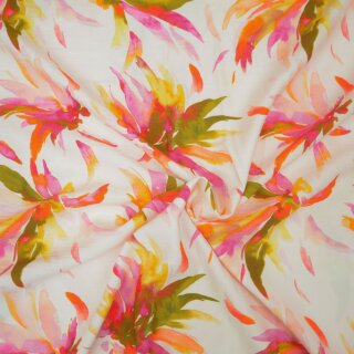 Mango, Viskose - Webware, Hilco, natur/pink/bunt, M2800/60