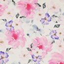 Cotton Voile Scherli, Blumen pink/lila,...