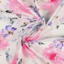 Cotton Voile Scherli, Blumen pink/lila,...