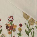 Cotton Stickerei, Bordüre, Blumen,...