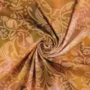 Cotton Voile Digital, Batik, floral, orange/braun,...