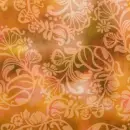 Cotton Voile Digital, Batik, floral, orange/braun,...