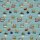 Tiere auf See mint, Streifen, Baumwolljersey, 382263, 200g/m²