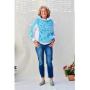 Baumwolljersey, Mosaik blau/türkis, Theo 933842,...