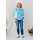 Baumwolljersey, Mosaik blau/türkis, Theo 933842, 200g/m²