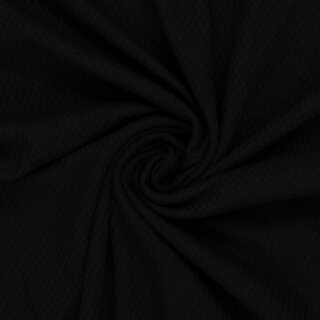 Emilia, Jacquard - Jersey, Baumwolle, schwarz, 299, 210g/m²