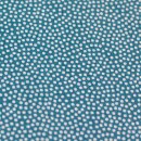 BW-Webware mit kleinen Tupfen, petrol/weiß, Dotty,...