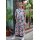 Viskose - Slubjersey Ariella, Blumen petrol/bunt, 814750, 180g/m²