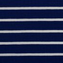 Baumwolljersey mit Streifen, Isa, blau, 596010, 220g/m²