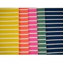 Baumwolljersey mit Streifen, Isa, blau, 596010, 220g/m²