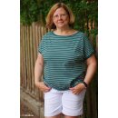 Baumwolljersey mit Streifen, Isa, smaragd, 266010,...