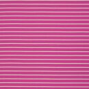 Baumwolljersey mit Streifen, Isa, pink, 933010, 220g/m²