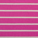 Baumwolljersey mit Streifen, Isa, pink, 933010, 220g/m²