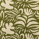 Viskose - Leinen Druck, khaki/natur, 2122720011,...
