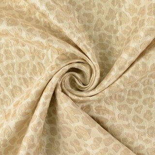 Lurex Jacquard Leo, hellbeige/natur, 2122545004, 204g/m²