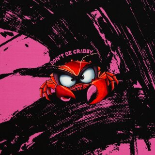 Eddy the Crab by Thorsten Berger, pink, Panel, Sweat ungerauht, 100933, 245g/m²