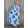 Double Slub Musselin, Blumen blau/aqua, Baumwolle, 177011, 165g/m²
