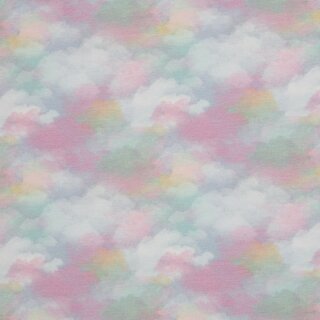 Cloudy by Christiane Zielinski, blau/mint, Sweat ungerauht, 261252, 245g/m²