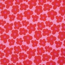 Happy Flowers by Cherry Picking, Viskosejersey rosa/rot,...