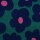 Happy Flowers by Cherry Picking, Viskosejersey grün/blau, 596266, 220g/m²