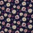 Modalsweat Spring Blossoms by Christiane Zielinski, blau,...