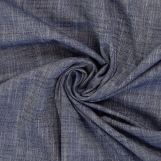 Baumwoll Chambray Sanna, dunkelblau meliert, 1596, 115g/m²