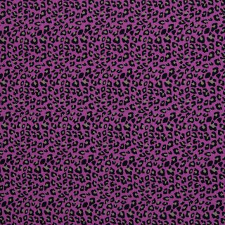 Rippjersey mit Leo - Muster, Leonore, pink, 553933, 230g/m²