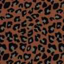 Rippjersey mit Leo - Muster, Leonore, terracotta, 553713,...