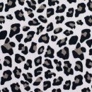 Rippjersey mit Leo - Muster, Leonore, naturweiß,...